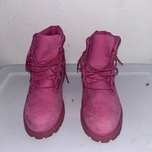 Pink timberlands